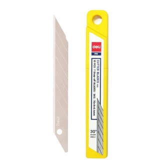 Lưỡi Dao Rọc Giấy Deli 2015 - Combo 2 Ống 10 Lưỡi - Size 70 x 9 x 0.4mm