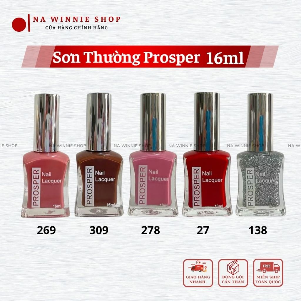 Sơn móng tay thường prosper 16ml, nước sơn nhanh khô