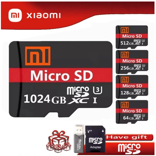 Thẻ Nhớ XIAOMI 1024GB / 512GB / 256GB / 64GB / 32GB / 16GB / 8GB Tốc Độ Cao