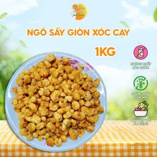[ 1KG ] Ngô giòn xóc mắm cay , bắp nếp sấy giòn thơm ngon đậm vị - Ngọc Sang Food