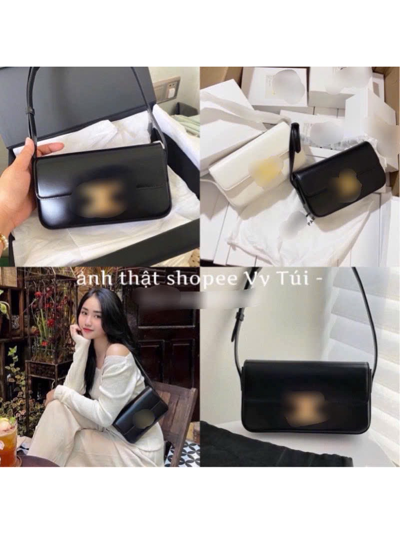 Túi ce dánh dài kẹp nách dây da có nấc chỉnh đeo siêu xinh kèm hộp chuẩn Qc loại đẹp