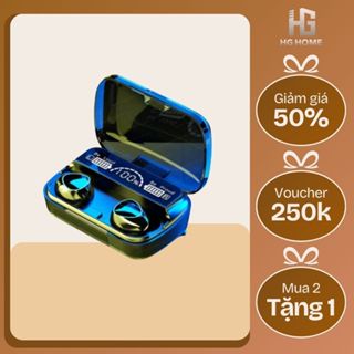 Tai nghe Bluetooth M10 bản pro, pin trâu 3000mah, nút chạm cảm ứng, đèn led gaming, chống nước tiện lợi  HGHOME