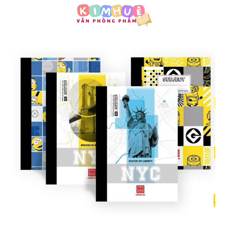 Sổ bìa bồi kẻ ngang B5 300 trang Hồng Hà Subject - 4536 - 1 quyển