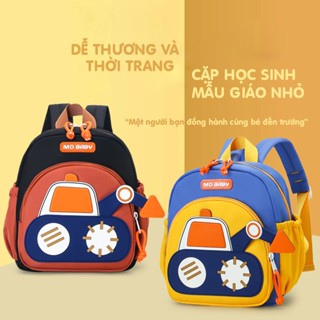 Balo cho bé mầm non từ 1 đến 3 tuổi,Balo mẫu giáo cho trẻ em hình máy xúc đáng yêu nhỏ gọn siêu nhẹ