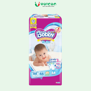 Tã dán Bobby size M 46 miếng, L 40 miếng