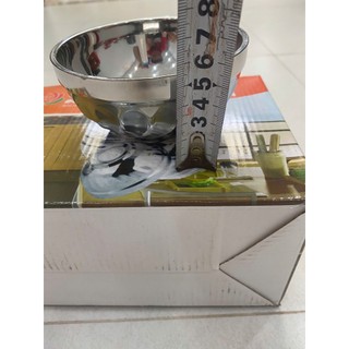 Bộ 10 chén bát cơm inox 304 2 lớp cách nhiệt LOẠI 11.5CM Mẫu xoắn Hoàng Gia