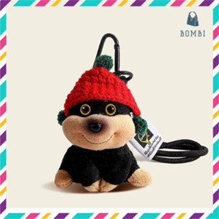 Móc khóa, charm túi xách hình chó bông sưng mặt dễ thương ngộ nghĩnh nhiều màu sắc