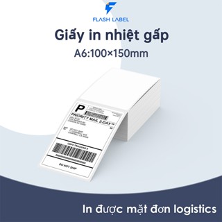 Giấy In Nhiệt A6 Tệp 500 Tờ In Đơn TMĐT Tem Nhãn Vận Chuyển Có Sẵn Lớp Keo Dùng Cho Máy In Nhiệt