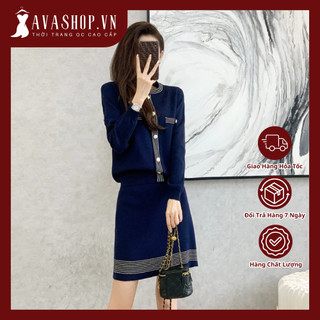 Set Đầm Len Dệt Kim Thời Trang Cao Cấp AL58