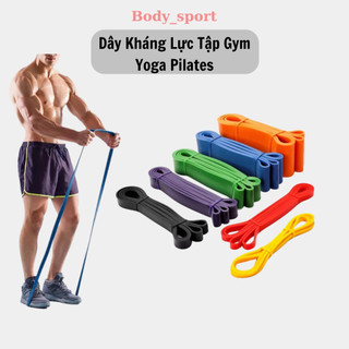  Dây kháng lực tập tay chân mông chất liệu cao su đàn hồi hỗ trợ tập gym pilates cao cấp 