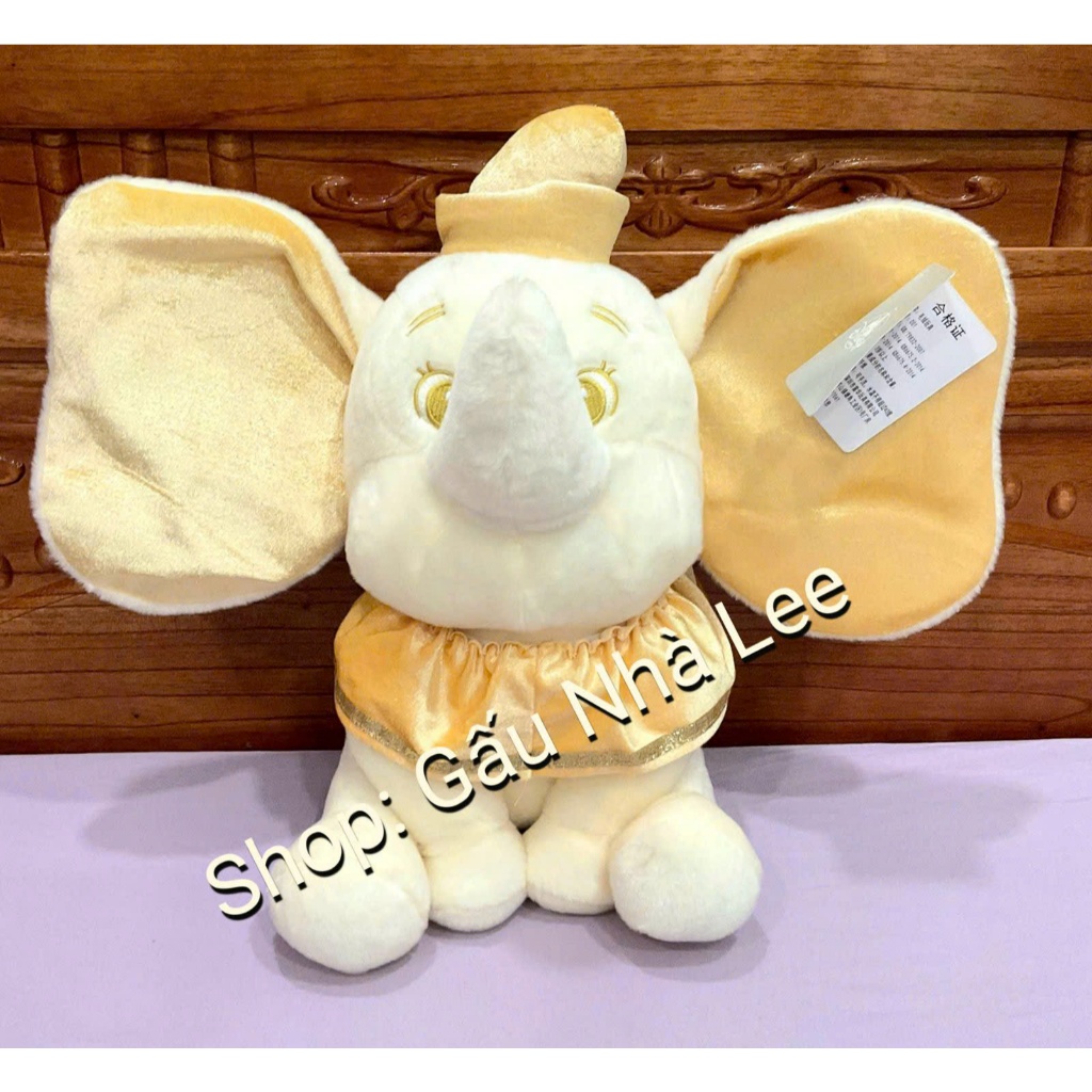 [ Nhật Bản ] [MS666] Bé gấu bông Voi Dumbo Gold - Disney, size 40cm, lông mềm mịn, hàng mới, full te