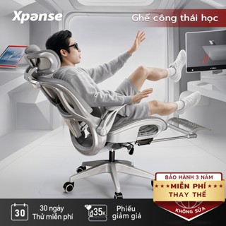 Xpanse W009 Ghế công thái học lưới rỗng đàn hồi cao mới, tay vịn gập lại giúp tiết kiệm không gian