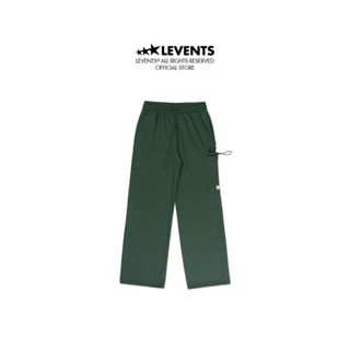 Quần dài Levents Cargo SweatPants  Dark Green Chất Nỉ Dày Dặn Unisex Straight Fit 