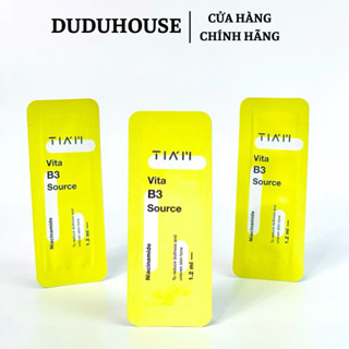 Sample Serum Tia'm Vita B3 Source 40ml 10% Niacinamide + 2% Arbutin Tiam Dưỡng Trắng, Phục Hồi 1.2ml
