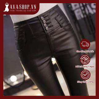  Quần Da Nữ Cạp Cao Tôn Dáng KD24 - Hàng Quảng Châu Cao Cấp 