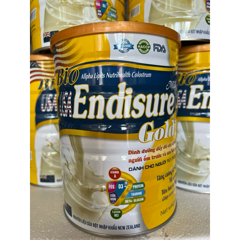 sữa bio end sure gold Hỗ trợ phục hồi sức khỏe tốt cho tim mạch hộp 900g date th1/2027