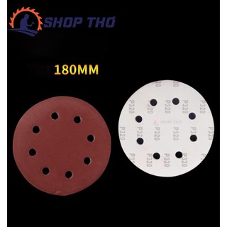 Giấy nhám tròn D125mm đế lông có lỗ