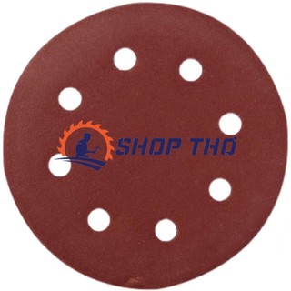 Giấy nhám tròn D125mm đế lông có lỗ