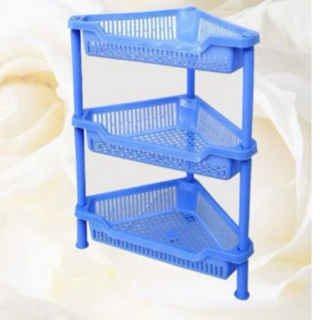 Kệ Tam giác 3tầng A1 nhựa Việt nhật cao cấp dày dặn, kệ góc nhựa để bát đũa úp cốc chén 3 tầng