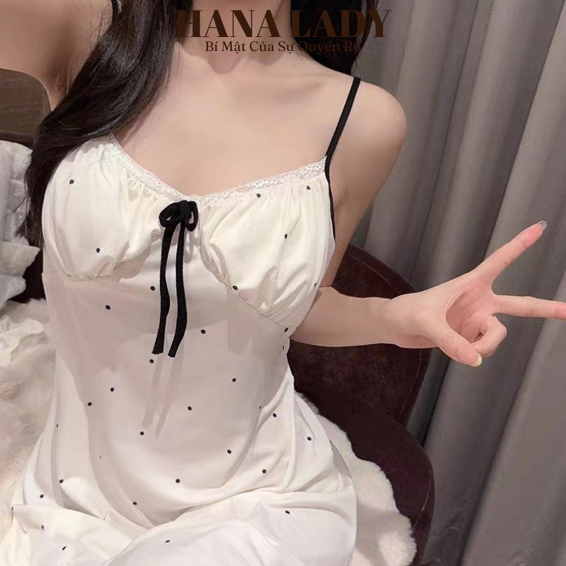 Váy Ngủ Thun Nữ - Đầm Ngủ Thun Gân Mặc Nhà Họa Tiết Dễ Thương VN640 | BigBuy360 - bigbuy360.vn