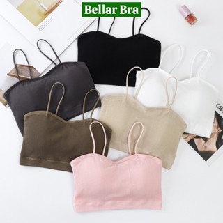  Combo 2 Áo Bra Len Tăm Tập Gym 2 Dây Áo Ngực Không Gọng Chất Cotton Thoáng Mát Bellar Bra B--7719 