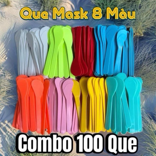 Combo 50-100 muỗng múc kem/ muỗng múc bột/ xẻng tim/ đủ màu/ muỗng dài 12cm