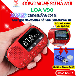   Loa kết nối Bluetooth  Loa Tắm Ngôn Ngữ Cho Bé kết nối Bluetooth,FM Máy Nghe Nhạc V90 Màn Hình To Rộng - BH 06 tháng 