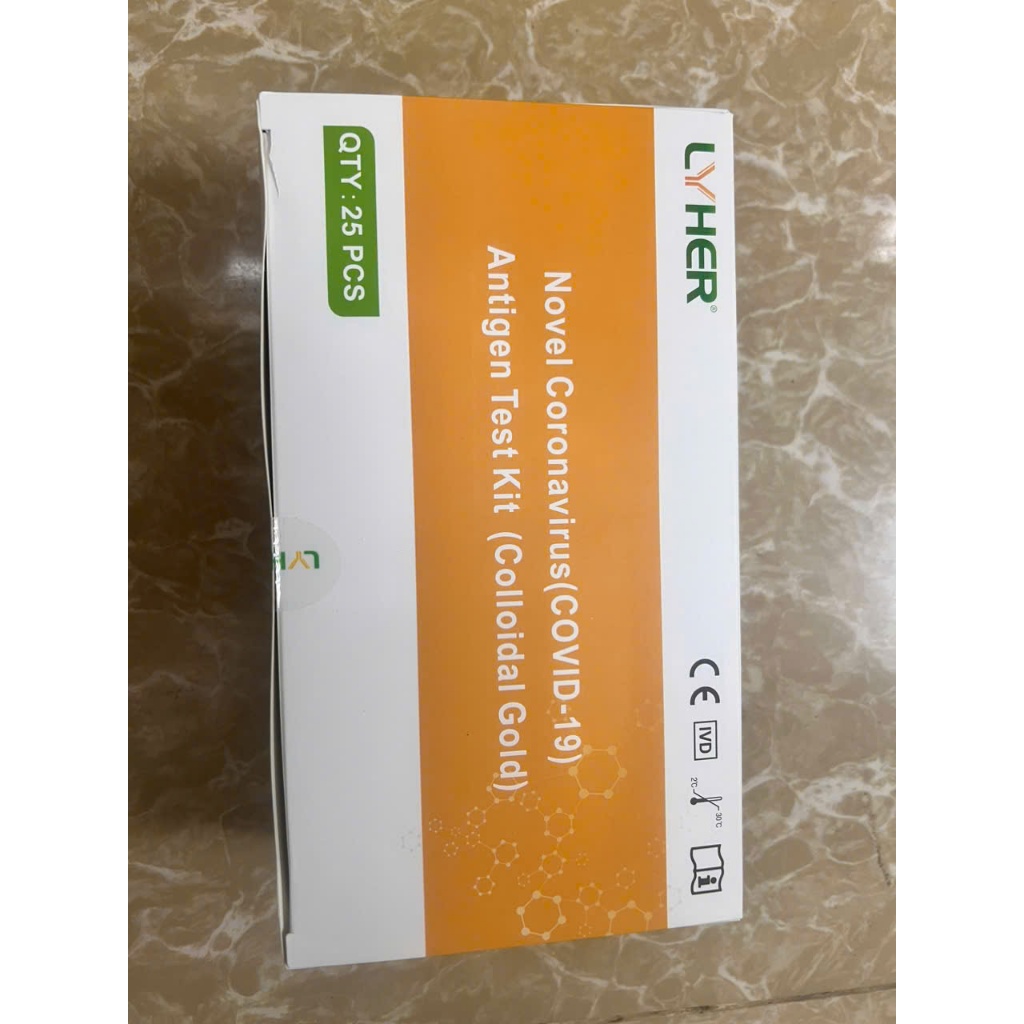 1 Bộ Kit Test nhanh Nhanh Tại Nhà (Hoả Tốc) phát hiện nhanh covid 19.