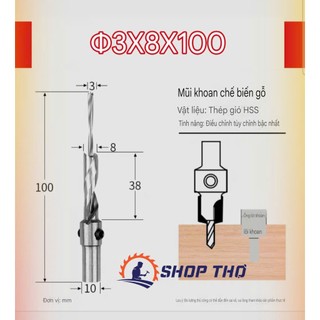 Mũi khoan thép gió 2 tầng , mũi khoan tầng, mũi khoan bậc HSS
