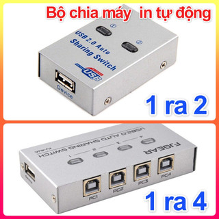 Bộ Chia Máy In Tự Động 1 RA 2/ 1 RA 4 (Hộp sắt). Chia sẻ nhiều máy tính chung một máy in, scan. Dễ dàng sử dụng, lắp đặt