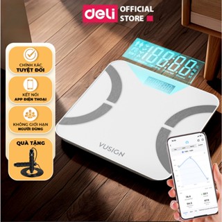 [BẢO HÀNH 6 THÁNG] Cân Sức Khỏe Điện Tử Đo Chỉ Số Deli Thông Minh Màn Hình LED Chịu tải 180kg Kết Nối Bluetooth