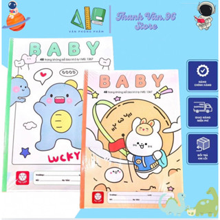 Combo 10 quyển Vở 4 hoặc 5 ôly Baby HẢI TIẾN 48 và 80 trang chính hãng