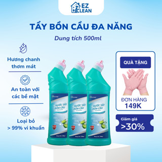 Combo 3 nước tẩy bồn cầu Moonly 500ml, thả bồn cầu khử mùi, khử khuẩn mạnh mẽ, không hại lớp men sứ