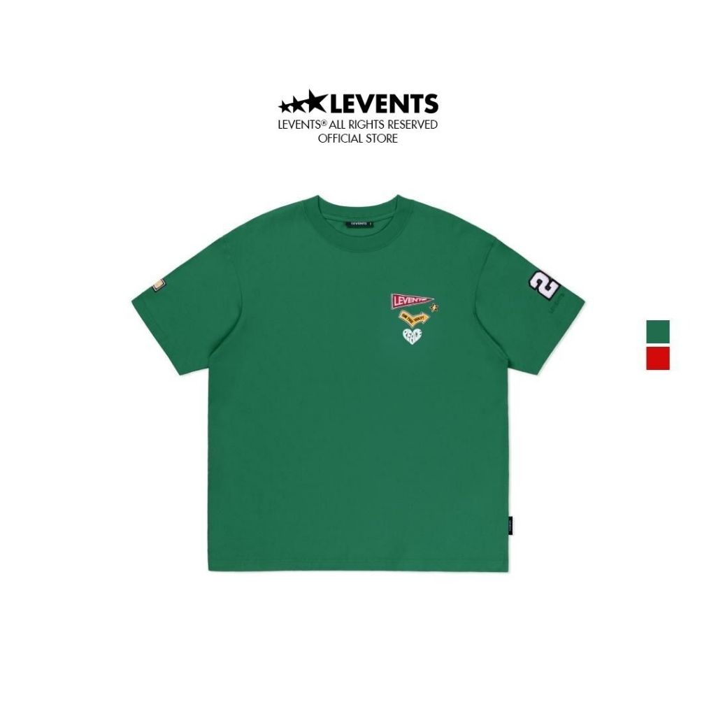 Áo Thun Levents Sticker Oversized Tee 100% Cotton Unisex T-shirt Oversized