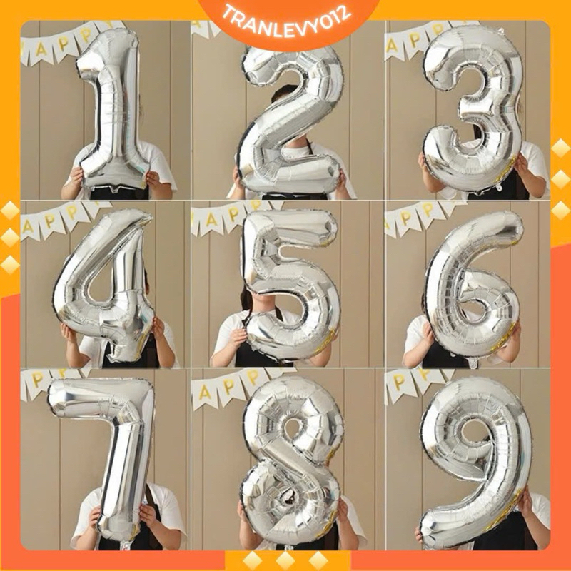 Bóng chữ số size đại 70cm