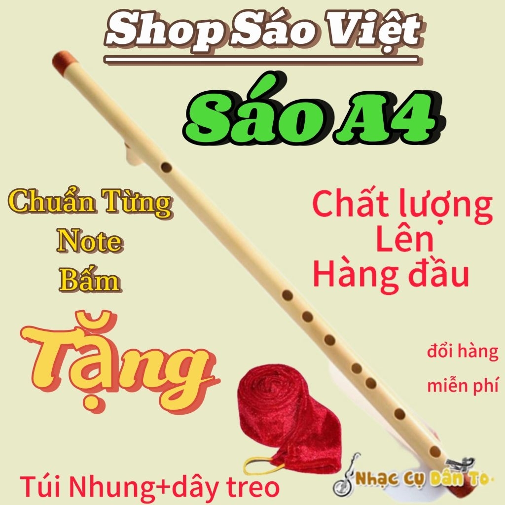Sáo La (a4) - Sáo trúc tone La (A4) chuẩn biểu diễn âm vang