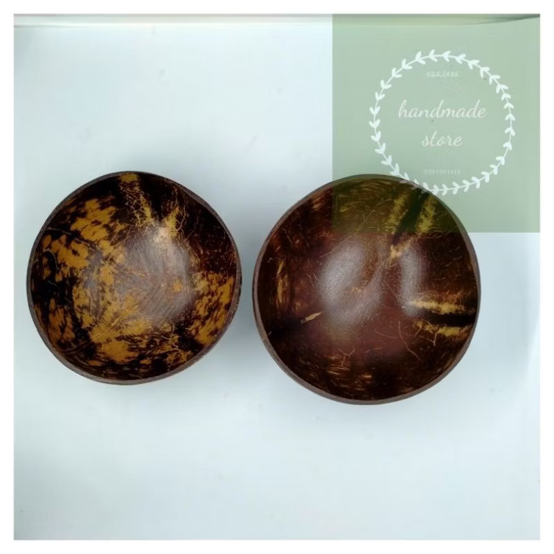 Bát gáo dừa - thìa gỗ chắc (chén gáo dừa - muỗng gỗ chắc )