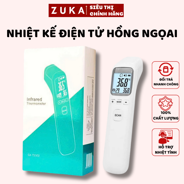 Nhiệt Kế Điện Tử, Nhiệt Kế Hồng Ngoại Đo Trán Cảm Biến An Toàn Nhỏ Gọn Tiện Lợi