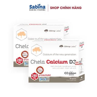 2H Canxi Chela Calcium D3 dạng canxi Chelate Albion - Thực phẩm bảo vệ sức khoẻ cho mẹ bầu và sau sinh 36.6g-Olimp Labs