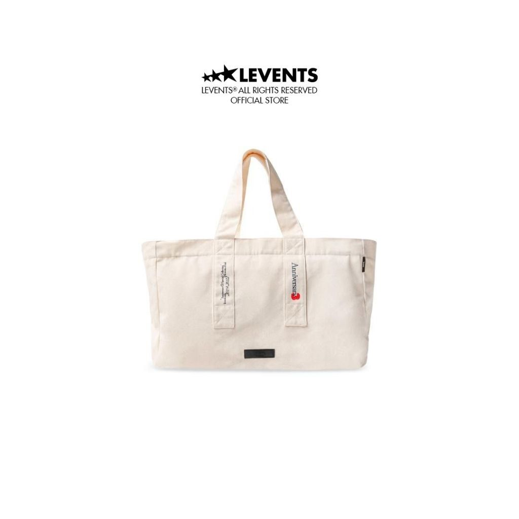 Túi Tote Bag Levents 3rd Anniversary/ Off White Chất Canvas Unisex