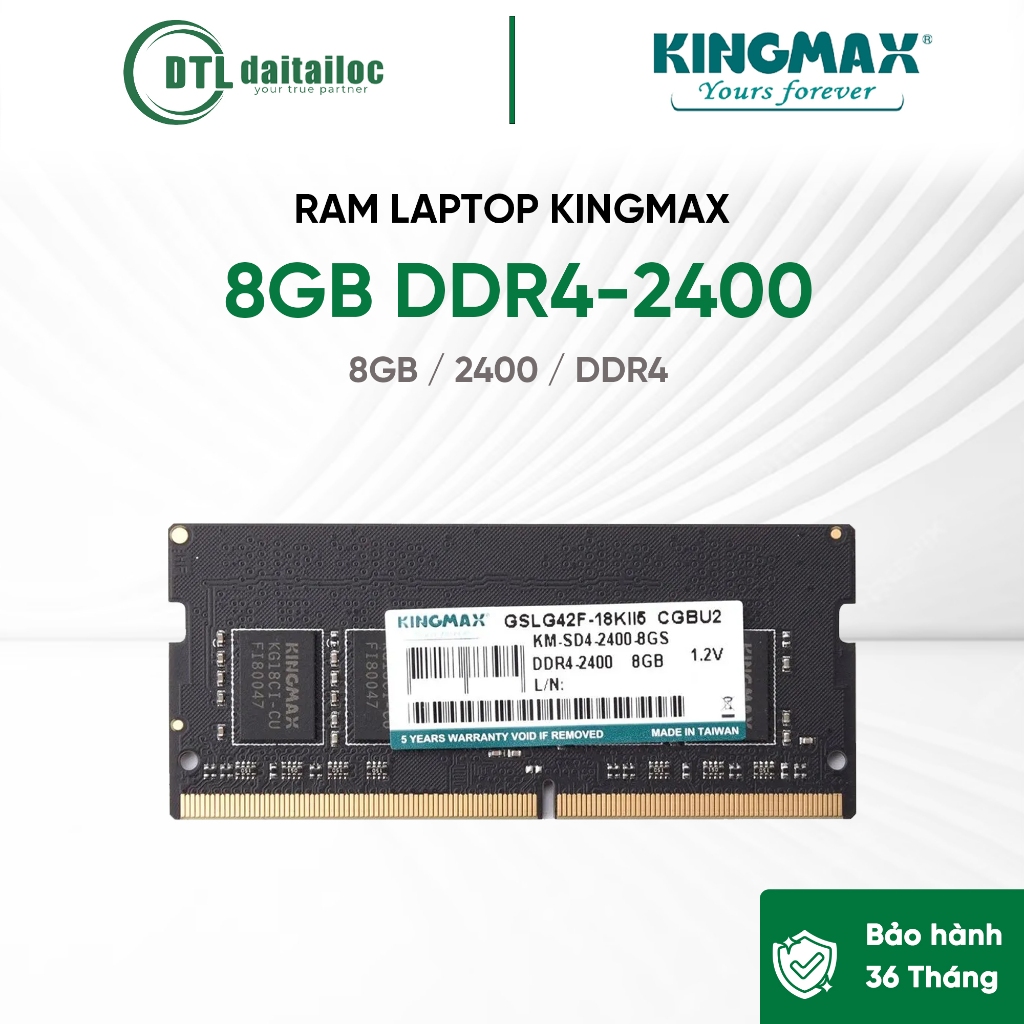 Ram Laptop Kingmax 8GB DDR4-2400 | Chính Hãng | Bảo Hành 36 tháng