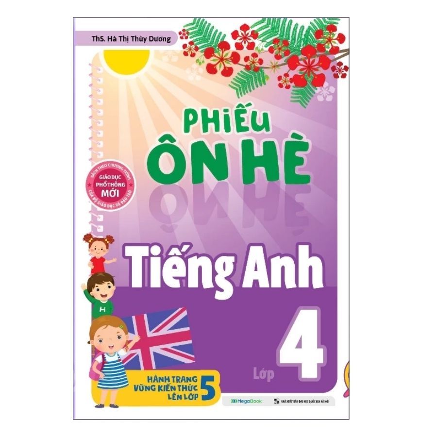 Sách - Phiếu Ôn Hè Tiếng Anh Lớp 4 - Megabook
