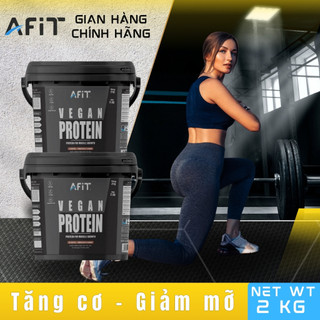 Combo 2 Xô Whey Protein Vegan Hỗ Trợ Cơ Bắp, Hạn Chế Mỡ Thừa - Hàng chính hãng AFIT