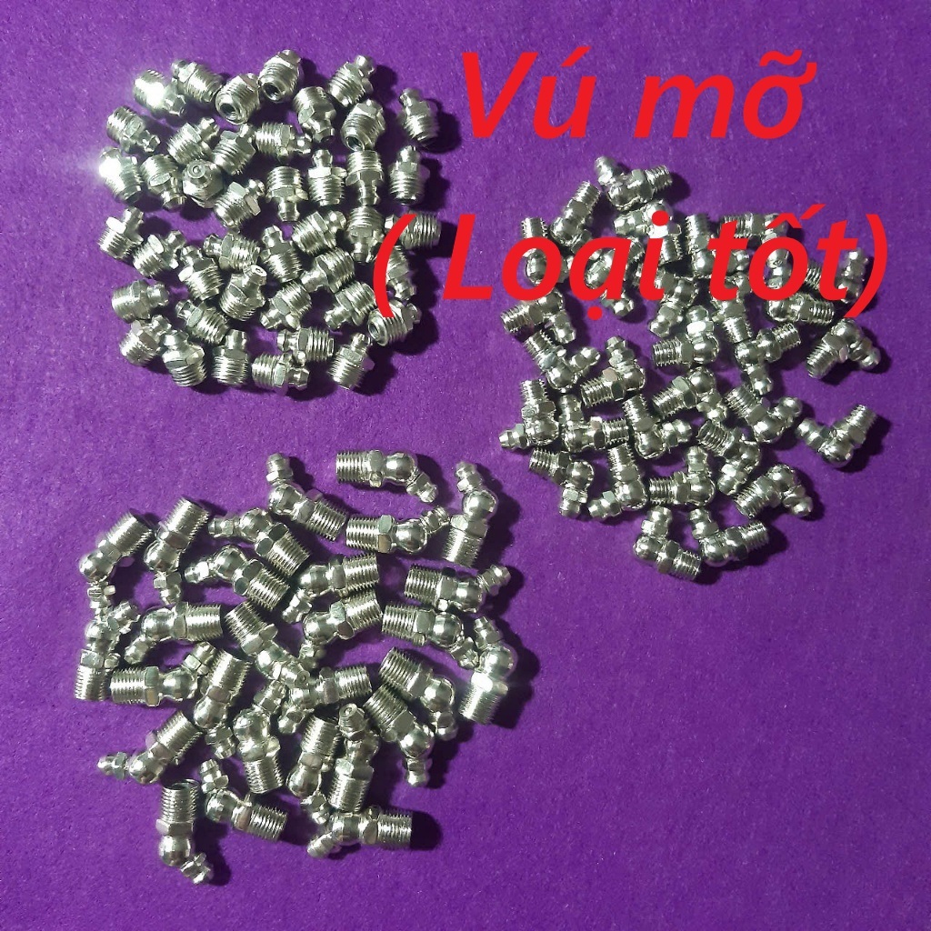 Vú mỡ bò ( hàng tốt) M6, M8, M1/8, M10 (20 cái/ gói)