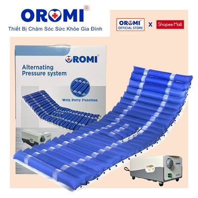 Đệm hơi chống loét cao cấp có lỗ đi vệ sinh OROMI HF6002 - Ngăn ngừa hăm, lở loét, hoại tử