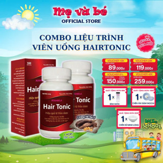 Combo 2 hộp viên uống Hairtonic hỗ trợ giảm rụng, kích thích mọc tóc, chống rụng, làm mượt và đen tóc (100 viên nang)
