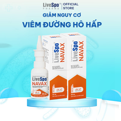 Combo 2 Bình xịt sẵn LiveSpo Navax Chuyên dụng 20ml giúp giảm viêm mũi - họng, nghẹt mũi, sổ mũi