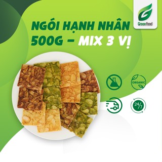 Bánh Ngói hạnh nhân GreenFood bánh ăn Eatclean - Bánh hạt dinh dưỡng ngũ cốc bánh healthy