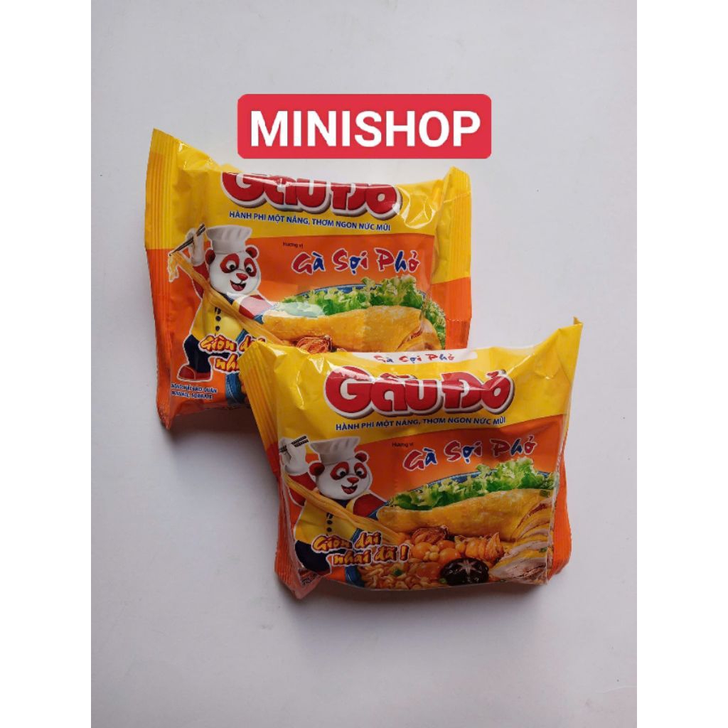 Thùng 30 Gói Mì Gấu Đỏ Gà Sợi Phở