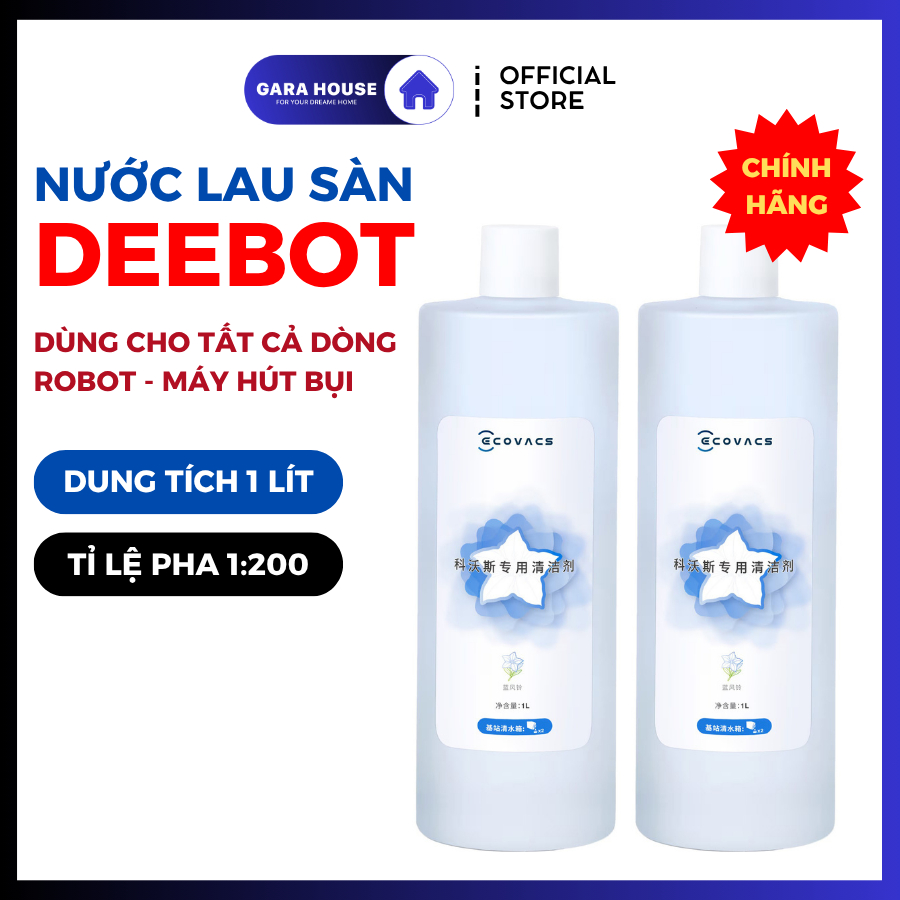 Gợi ý các mẫu nước lau nhà cho robot hút bụi Ecovacs